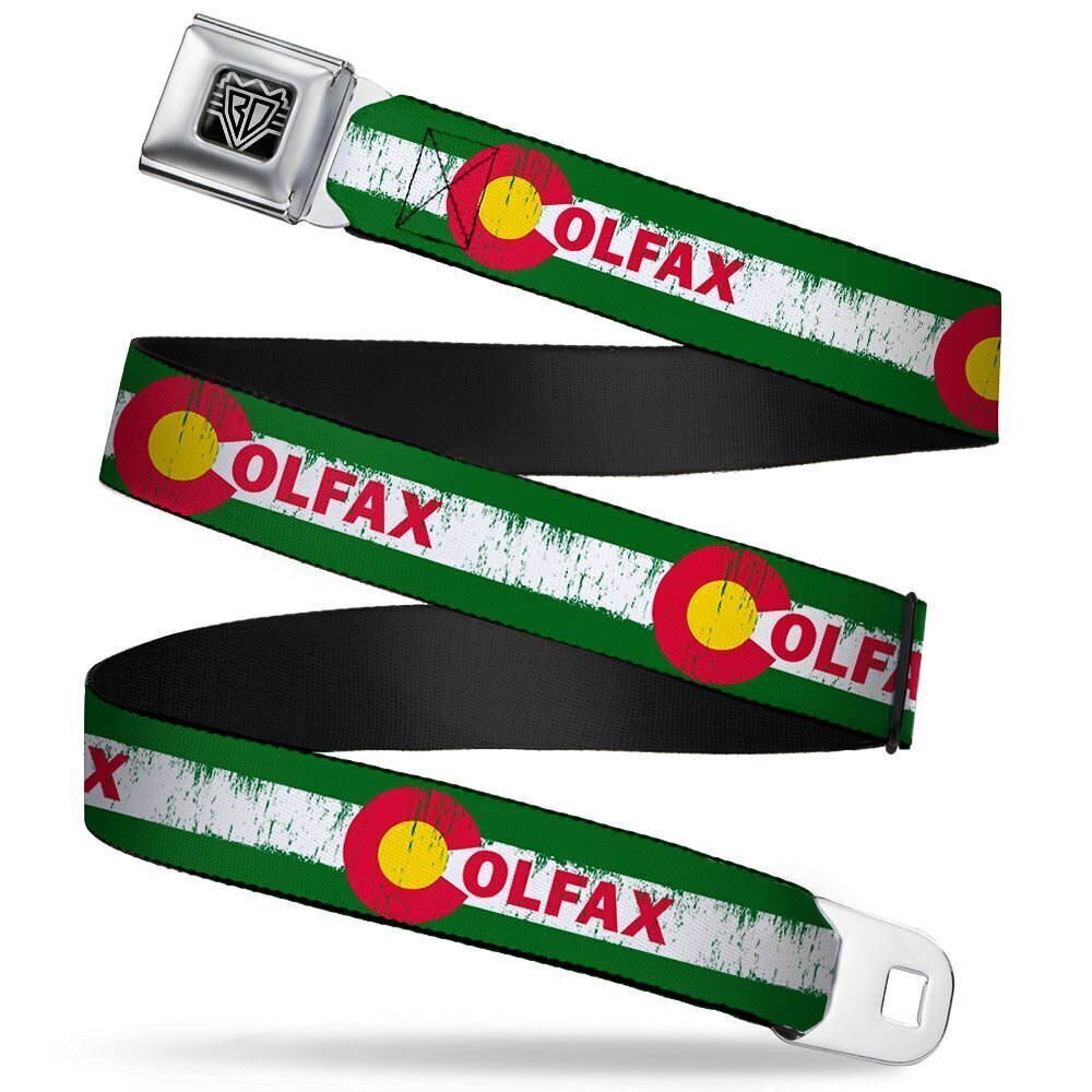 5630 Seatbelt Belt - COLFAX Green Stripe Weathered - 1.0" Wide - 20-36